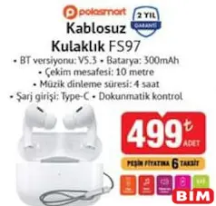 POLOSMART FS97 KABLOSUZ KULAKLIK